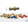 Raccord rapide mâle MINI GAS d.5mm, en laiton.