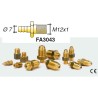 Raccord mâle 12x1 - d.7mm, en laiton.