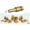 Raccord rapide mâle EAU d.6mm, en laiton.