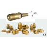 Raccord rapide femelle EAU d.6mm, en laiton.