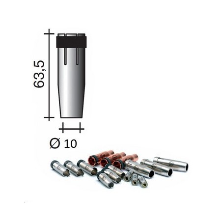 Buse gaz conique D.10mm