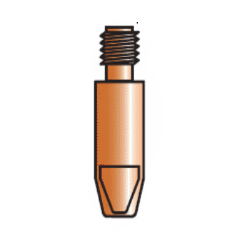 Tube contact CuCrZr (cuivre-chrome-zirconium) M6 - 16/10 - lg 28mm