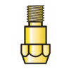 Support de tube contact M8 en laiton, pour torche MIG de 350A.