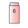 Buse céramique Gr.6 pour torche TIG eau. Pour TIG9, TIG20.