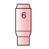Buse céramique Gr.6 pour torche TIG refroidie air. Pour TIG17, TIG18, TIG26.