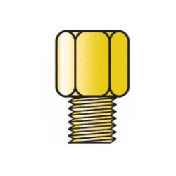 Réduction en laiton M 12x1-F 1/4G