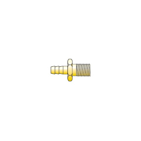 Raccord mâle 12x1 - d.7mm, en laiton.