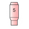 Buse céramique Gr.5 pour torche TIG air. Pour TIG17, TIG18, TIG26.