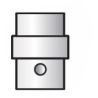 Diffuseur gaz en céramique blanc, Lg.20mm, pour torche MIG