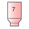 Buse céramique Gr.7 pour torche TIG eau gas lens. Pour TIG 17, TIG 18, TG26.