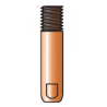 Tube contact M6 LG.25mm 10/10 Cu for Al