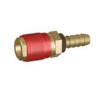 Raccord rapide femelle EAU rouge d.6mm, en laiton.