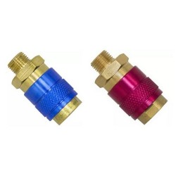 Raccord rapide eau femelle rouge ou bleu pour refroidisseur - 1/8G