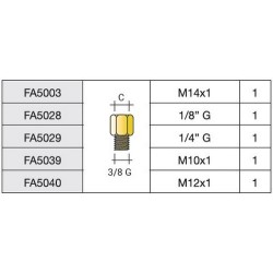 Réduction M3/8G - F1/8G