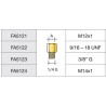 Réduction M3/8G - F1/4G en laiton