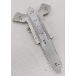 Calibre de soudeur INOX 1/10