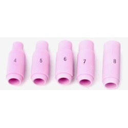 Buse céramique pour torche TIG 17 - 18 - 26 / N° 4 - 5 - 6 - 7 - 8 - 10 - 12