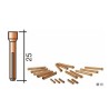 Pince électrode pour torche TIG 9 - 20 - 25 / D 1.6, 2.0, 2.4 et 3.2mm