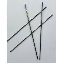 Électrode tungstène bleue 2% lanthane Lg 150 mm - D 1.0 - 1.6 - 2.0 - 2.4 - 3.2 - 4.0 mm