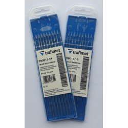Électrode tungstène bleue 2% lanthane Lg 150 mm - D 1.0 - 1.6 - 2.0 - 2.4 - 3.2 - 4.0 mm