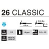Torche TIG CLASSIC 26 air - Lg 4ml - Gâchette lamelle