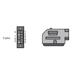 Connecteur mâle 9 pôles (Fronius - Castolin)
