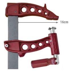 Serre-joint MaxiPress R - Saillie de 16cm - Puissance de serrage 1000Kg