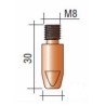 Tube contact M8 Lg30 CuCrZr  - Torche 350/500A/550A - Fil acier et inox