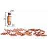 Tube contact M6 Lg.28mm 8/10 CuCrZr