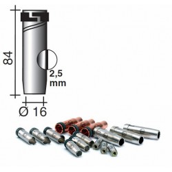 Buse gaz d.16mm Lg.84mm Quick release