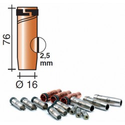 Buse gaz d.16mm Lg.76mm Quick release
