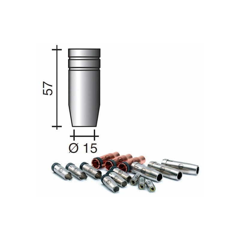 Buse d.15mm Lg.57mm