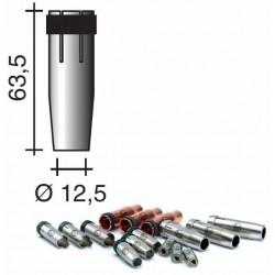 Buse gaz conique d.12.5mm Lg.63.5mm