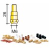 support tube contact avec diffuseur Lg.26mm M6