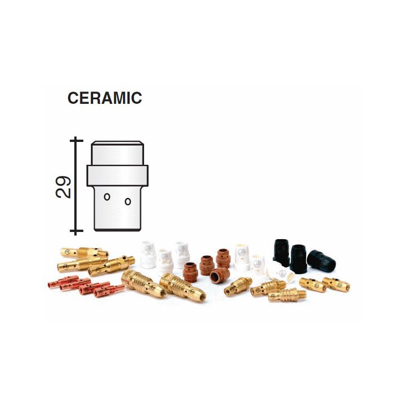 diffuseur gaz en céramique blanc Lg.29mm