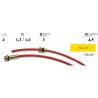 Gaine teflon pour fil 1,2/1,6 Lg.4 mètres
