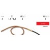 Gaine teflon pour fil 1,0/1,2 Lg.4 mètres avec terminal
