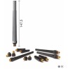 Bouchon long 147,5mm pour torche TIG 9/20