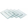 Verre minéral 105 x 50 x 4 mm incolore.