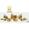 Écrou en laiton pour raccord olive 1/4"G. A utiliser avec l'olive FA3033.