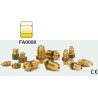 Écrou en laiton pour raccord olive 3/8"G. A utiliser avec l'olive FA3019.
